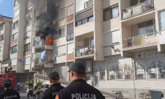 Požar u stanu u Bijelom Polju: Evakuisane dvije osobe