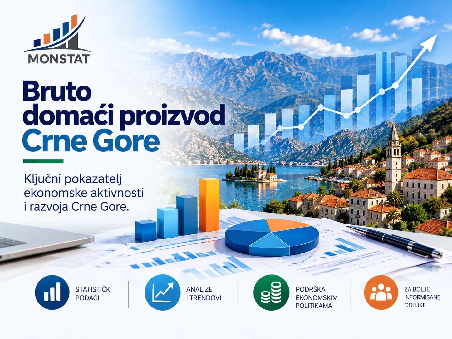 Crnogorski BDP porastao 3,3 odsto, BND premašio 8,3 milijarde eura