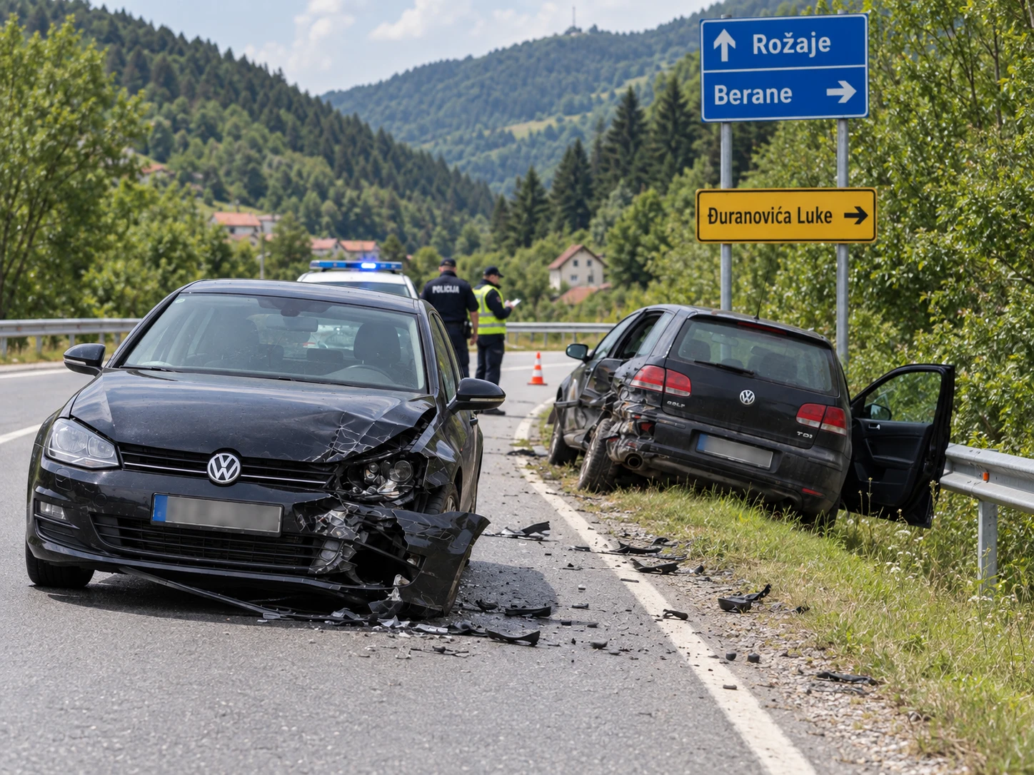 Uhapšen vozač Golfa VI: Našmrkan kokainom namjerno udario u automobil u kome je bio bračni par. Svi su zadobili povrede