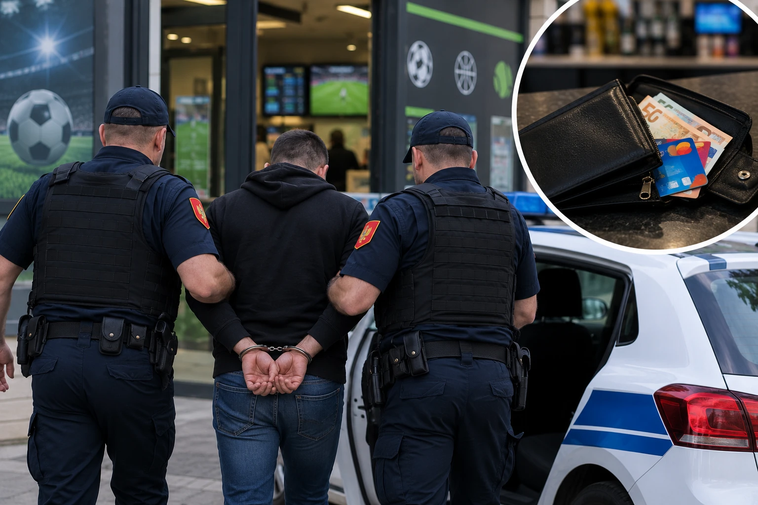 Uhapšen Podgoričanin: Zaposlenoj u kladionici ukrao novac i bankovne kartice