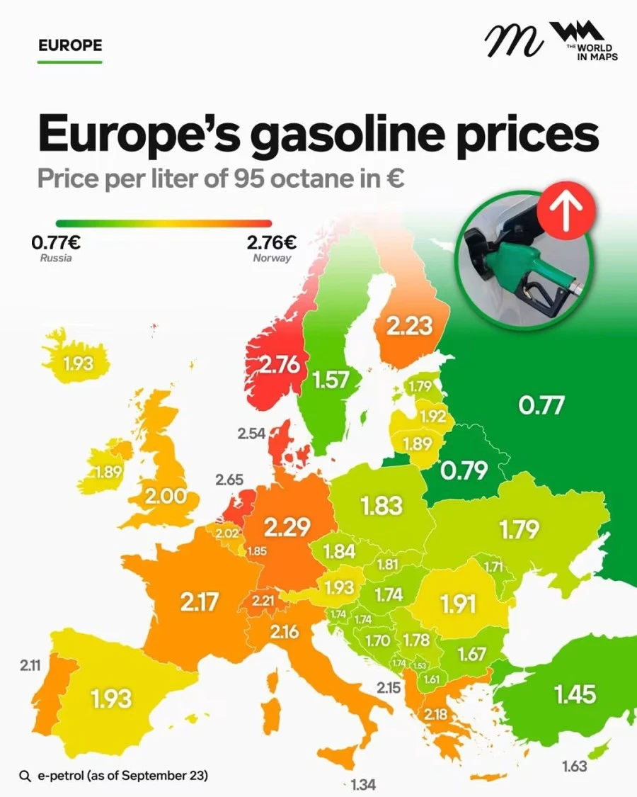 Crna Gora među zemljama sa jeftinijim benzinom u Evropi