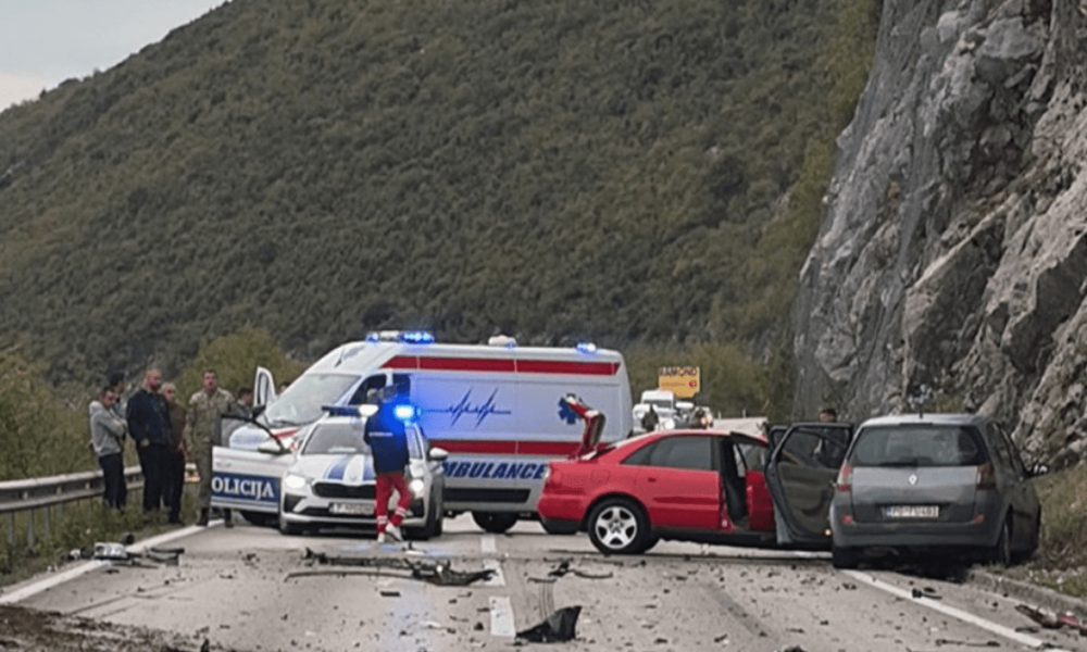 Saobraćajna nezgoda na putu Danilovgrad–Nikšić, ima povrijeđenih