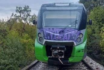 Nikšić–Podgorica: Voz iskočio iz šina nakon što je naletio na odron