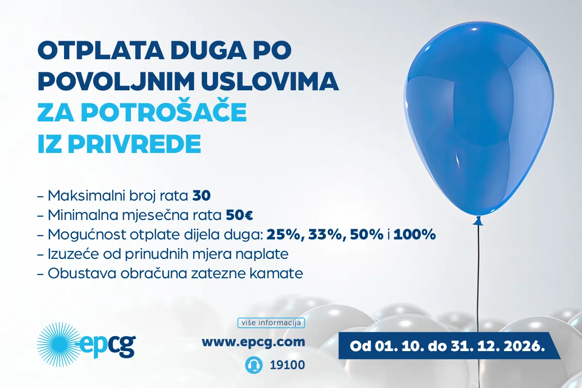 EPCG uz privredu: Nova akcija za povoljniju otplatu duga