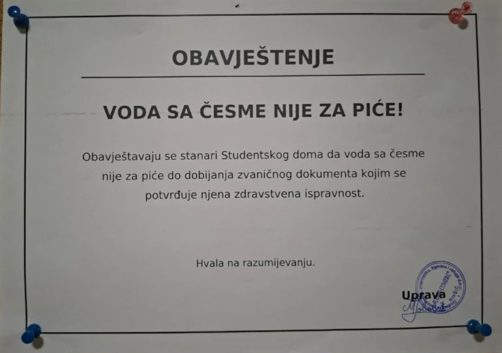 Nikšićki studenti masovno se žalili na simptome trovanja, čekaju se nalazi inspekcija
