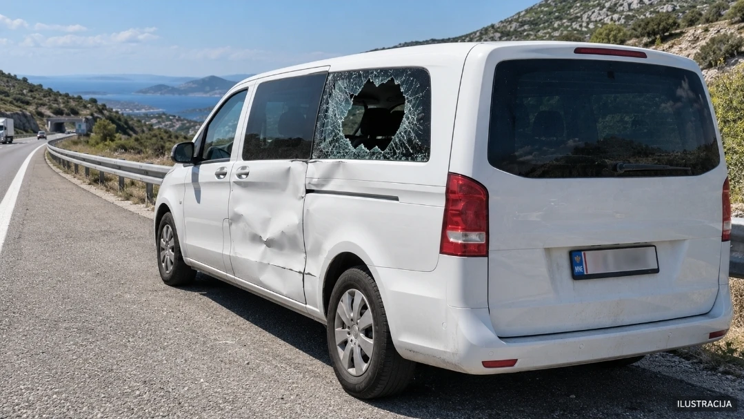 U Hrvatskoj napadnut kombi crnogorskih tablica, u vozilu bilo šest putnika