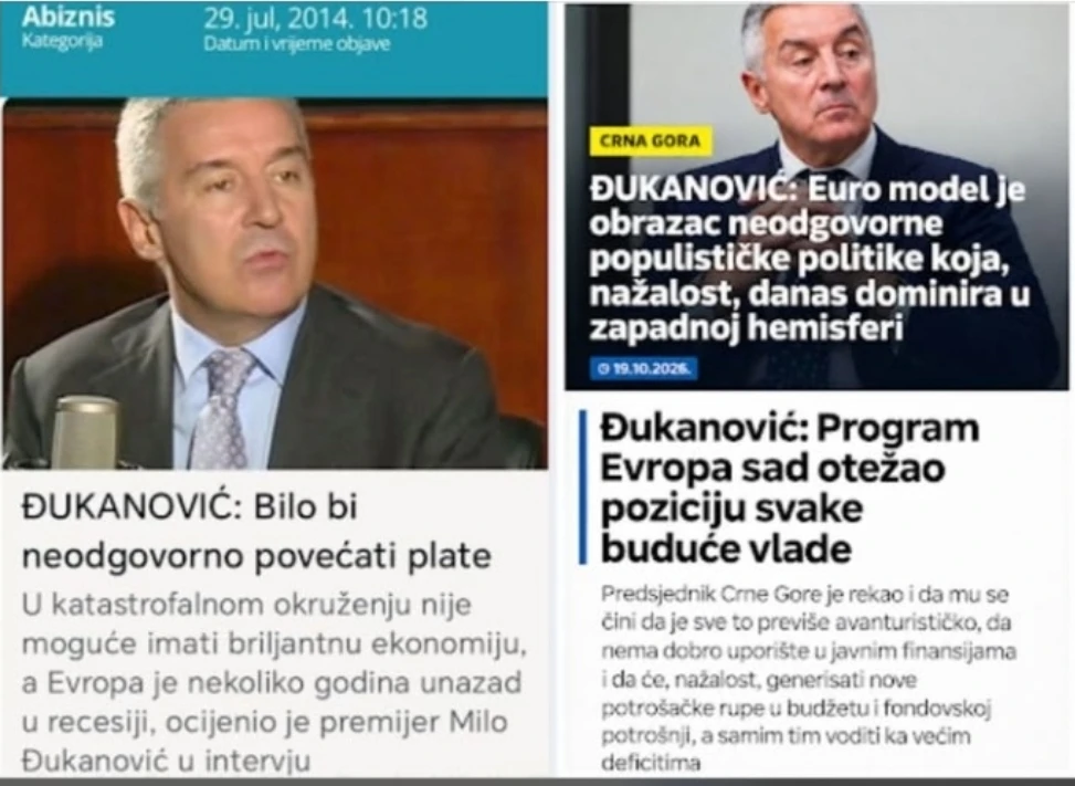 Pejović: Đukanović mijenjao ideološke pozicije, ali ostao dosljedan u ekonomskoj politici