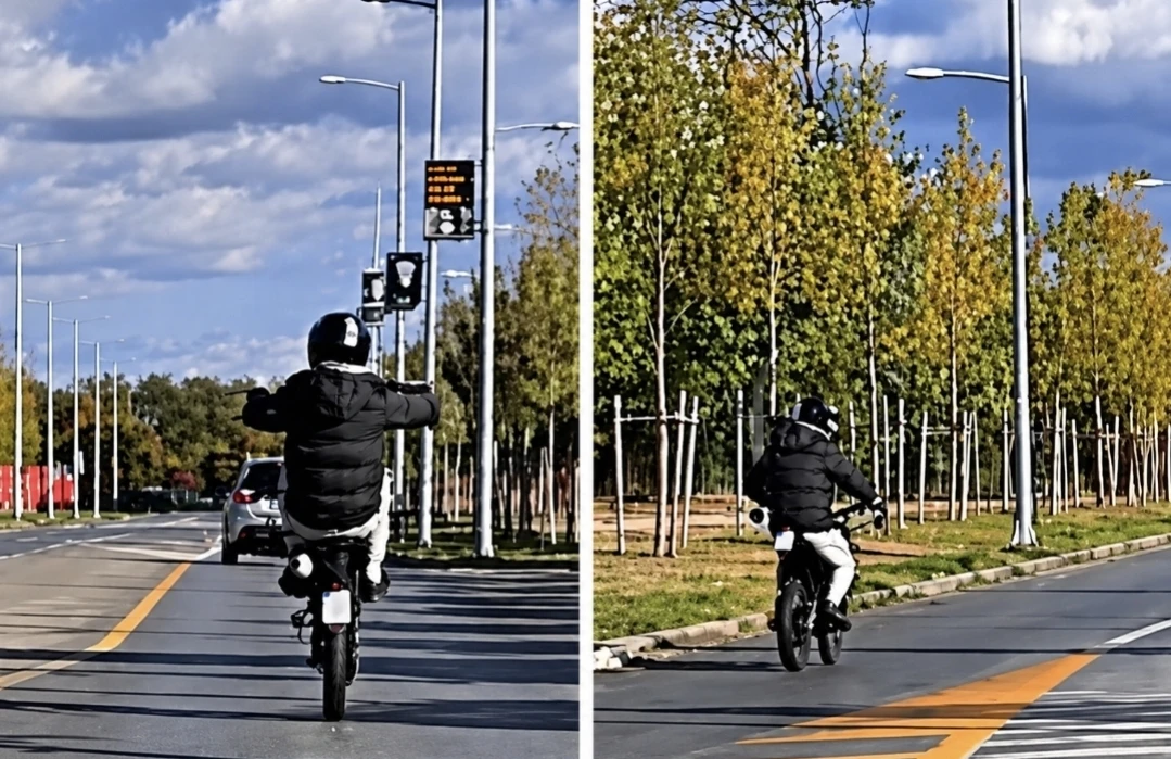 Motociklista vozio na zadnjem točku, pa prešao u suprotnu traku. Policija istražuje slučaj nakon objave snimka