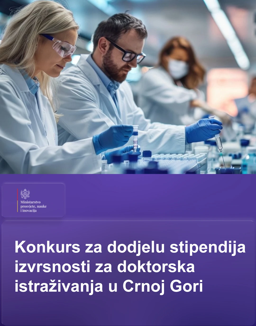 Objavljen Konkurs za dodjelu stipendija za doktorska istraživanja u Crnoj Gori